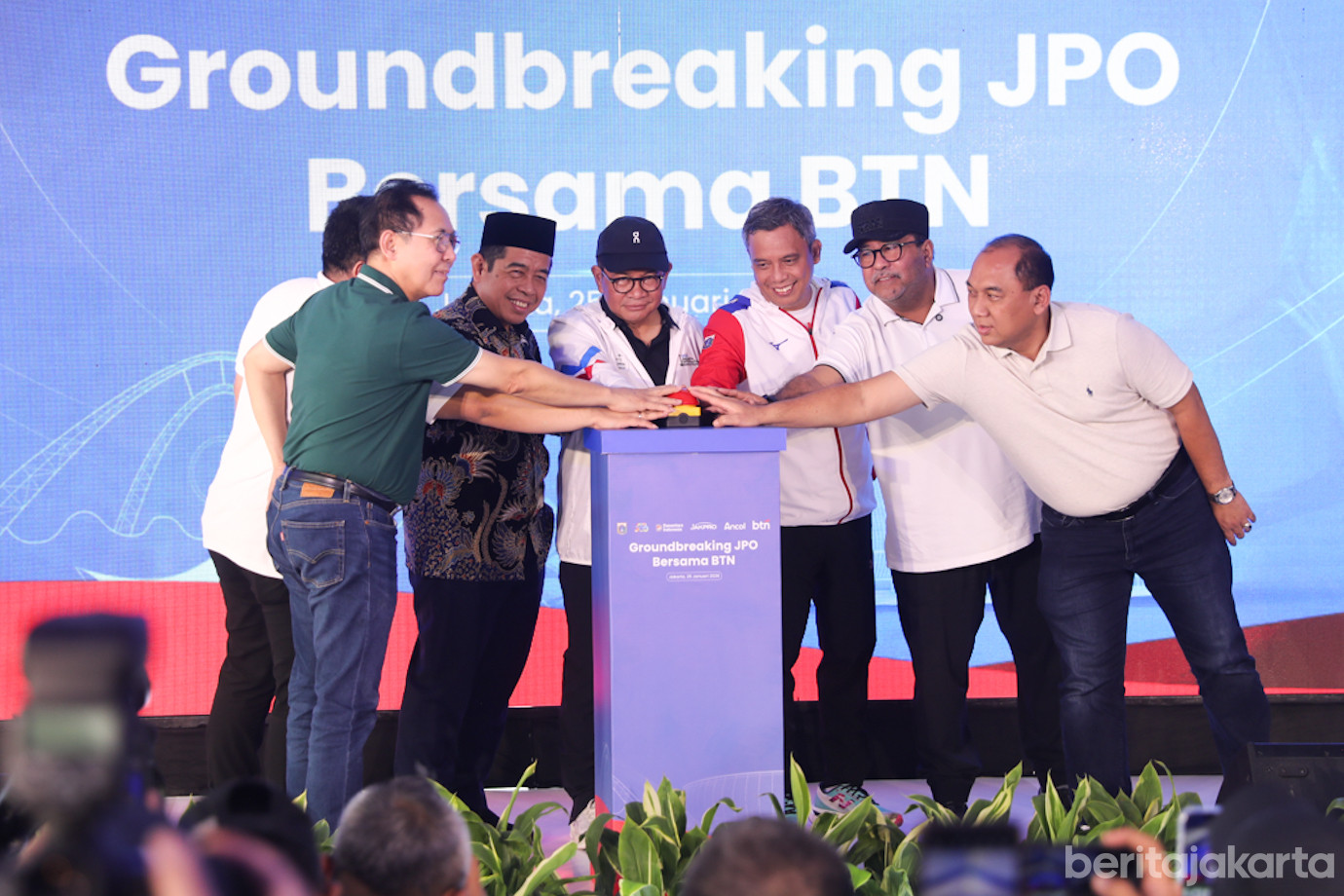 Penandatanganan Perjanjian Kerjasama dan Groundbreaking Pembangunan Ekstensi JPO antara Kawasan JIS dan Ancol