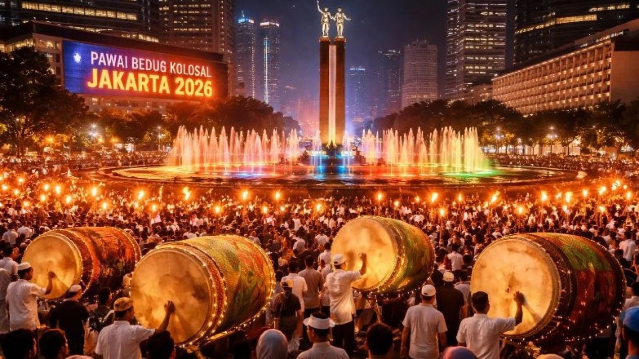 Jakarta Bedug Kolosal Sajian Istimewa Pemprov DKI Sambut Hari Raya Idul Fitri