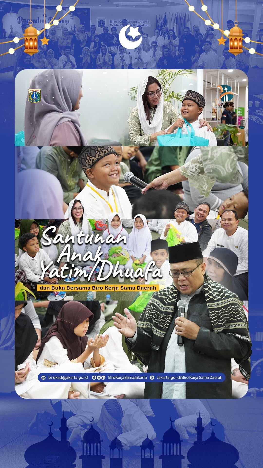 Santunan Anak Yatim/Dhuafa oleh Biro Kerja Sama Daerah DKI Jakarta