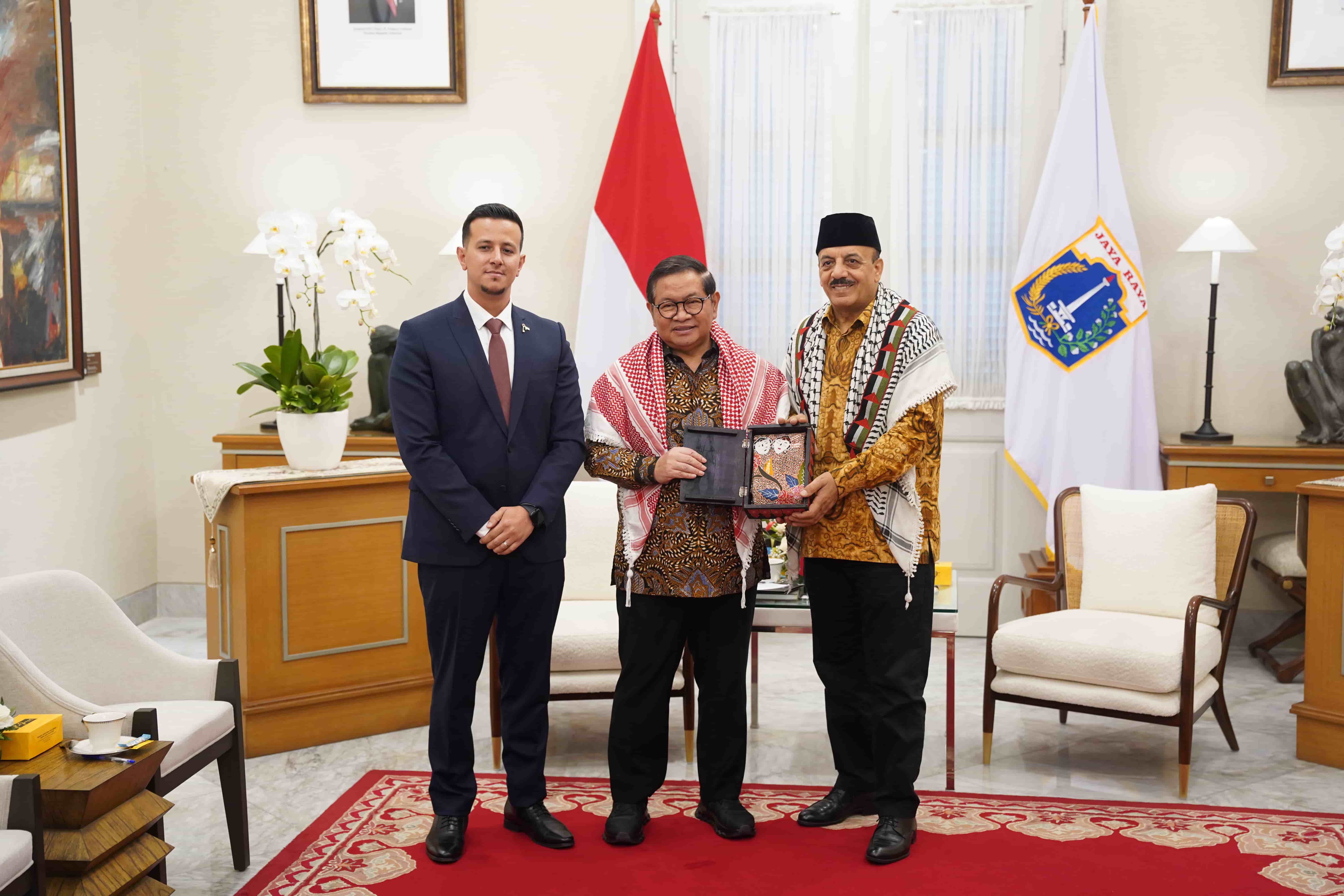 Menerima Audiensi Ambassador of the State of Palestine to the Republic of Indonesia