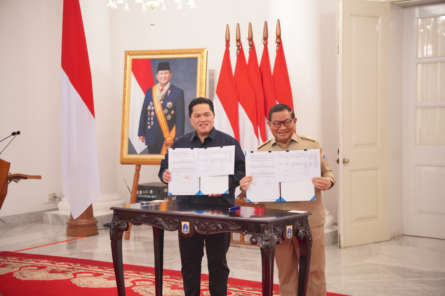 Penandatanganan Nota Kesepakatan Antara Kemenpora dan Pemprov DKI Jakarta Tentang Penyelengaraan Wirasena Youth Camp dan Indonesia Youth Summit Tahun 2026